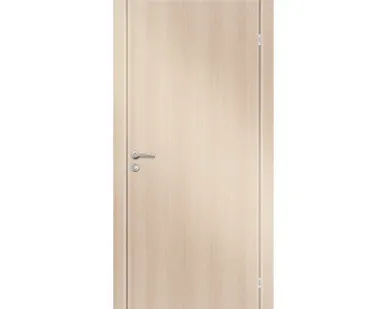 фото Дверь глухая из экошпона с притвором М7 620х2010мм Гладкое беленый дуб Олови