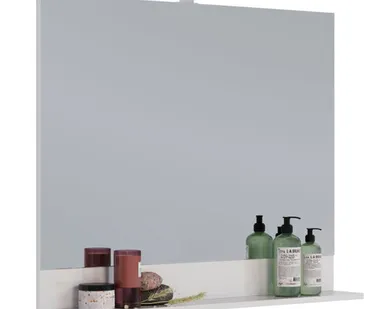 фото Зеркало Lemark ROMANCE 100 см с полкой, цвет: Белый глянец