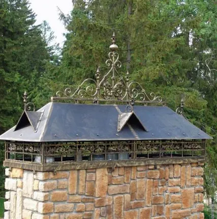 Фото №0 Кованый колпак для дымоходов