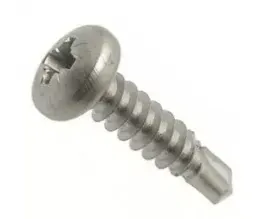 Фото №0 Винт сверло полукр/гл.крест для алюминия DIN7504 А2 М 3,9х19 мм
