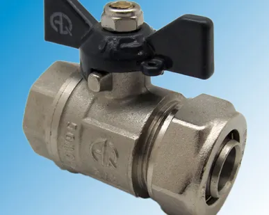 фото Кран для металлопластиковых труб 20х3/4&quot; AQUALINK Ц-ВР