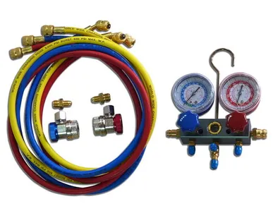 фото МАСТАК Коллектор манометрический для фреона, с быстросъемными переходниками 105-20001