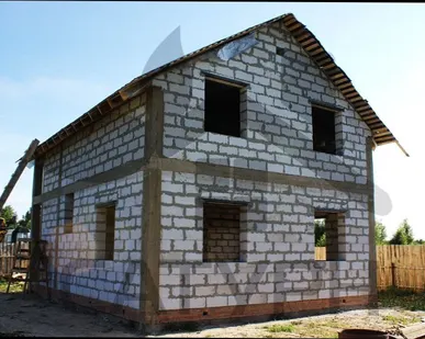 фото Дом из блоков