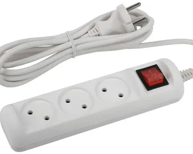 фото Удлинитель 3х1.5м без заземл. с выкл. 10А ПВС 2х1 U-3s-1.5m-2x1 ЭРА Б0044049