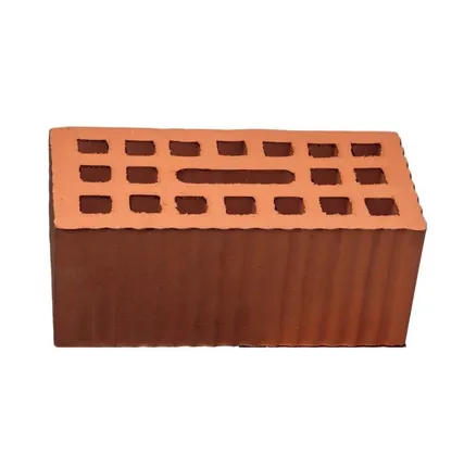 Фото №0 Кирпич рядовой пустотелый 1,6 НФ красный рифленый, (220 подд.), шт.