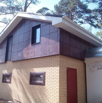 Фото №0 Фасадная панель с текстурой под бутовый камень