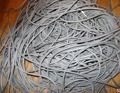 фото Резиновый шнур, мягкий, морозостойкий, круглый. Диаметр 3,2 мм