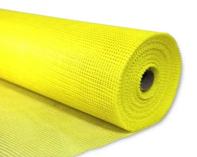 фото Сетка фасадная 145г/м2 желтая