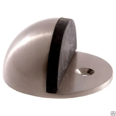 Фото №0 Ограничитель дверной Аллюр круглый G-7018 мат.хром блистер / 1 395