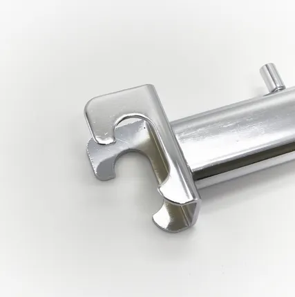 Фото №0 Кронштейн прямой для овальнной трубы 9 штырьков, L=400мм, хром