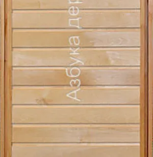 фото Банная дверь из липы и кедра 1 DoorWooD