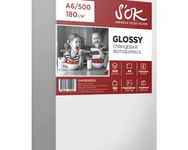 фото Бумага A6 500 шт. S'OK Glossy