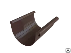 фото Желоб водосточный коричневый
