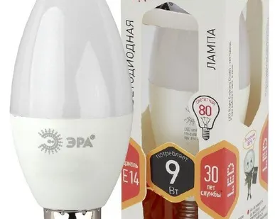 фото Лампа светодиодная B35-9w-827-E14 свеча 720лм ЭРА Б0027969