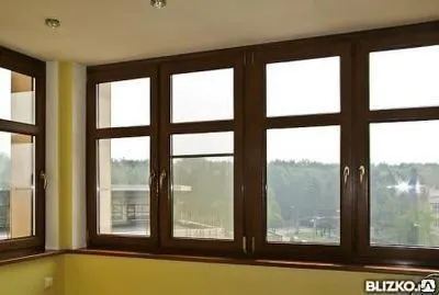 Фото №0 Балкон лоджия, окна с ламинацией под дерево, доставка и монтаж