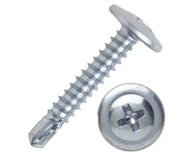 фото Саморез прессшайба цинк 4,2*32 сверло, 1шт