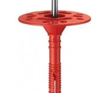 фото Дюбель для крепления теплоизоляции 10х300, металлический гвоздь с термоголовкой, 1 шт.