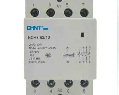 фото Контактор модульный NCH8-63/хх (AC 220V 4НО)