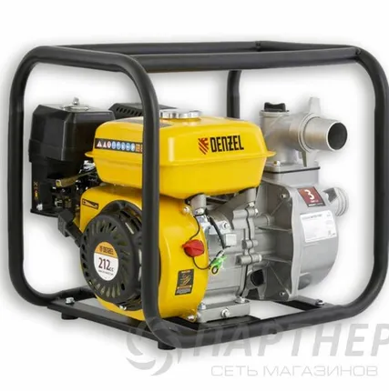 Фото №0 Бензопомпа Denzel PX-50 (7 л.с., 2", 600 л/мин, глуб 8 м,напор 30 м, для чистой воды)