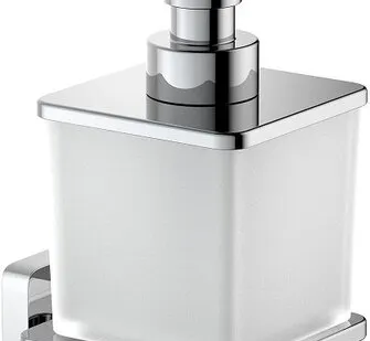 фото Дозатор для жидкого мыла Aquatek Либра хром/белый AQ4305CR