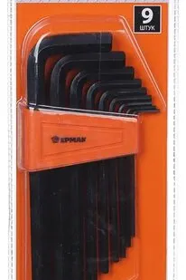 фото Ермак Набор ключей - шестигранников 2,0-12мм, удл, 9шт. 657-012