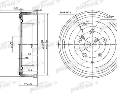 фото PDR1196 Барабан тормозной