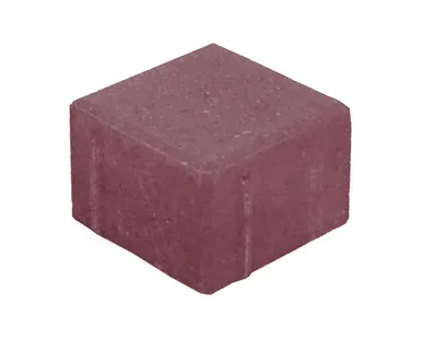 фото Брусчатка Квадрат красный 100х100х70