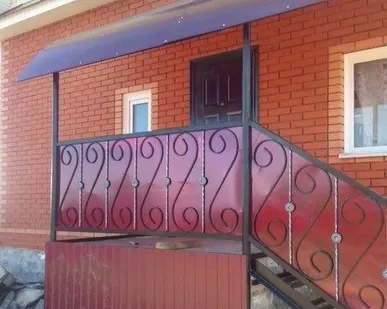 фото Перила кованные