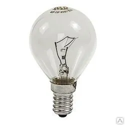 фото Лампа накаливания ASD P35 40W 220V Е14 прозрачная шар