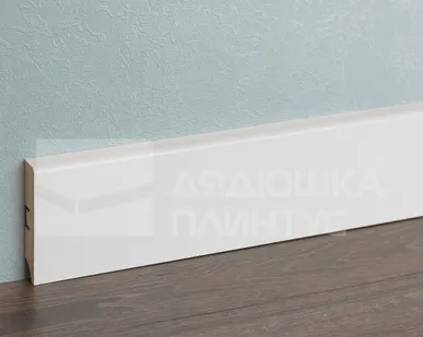 фото Смартпрофайл Пэинт Плинтус МДФ Smartprofile Пэинт 80А Белый под покраску