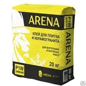 фото Клей для плитки и керамогранита ARENA P1W
в