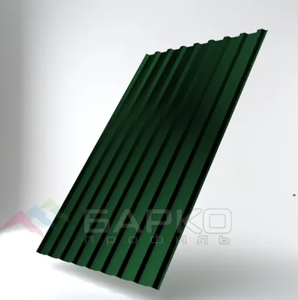 Фото №0 Профлист НС-20 - 1150 мм (1100 мм) 00000329/4 RAL 6002 Полиэстер 0.4