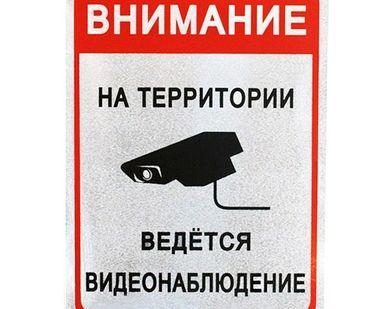 фото Табличка *Ведется видеонаблюдение* 30x40