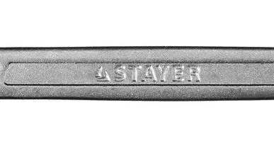 фото Ключ STAYER &quot;PROFI&quot; гаечный рожковый, Cr-V сталь, хромированный, 10х12мм