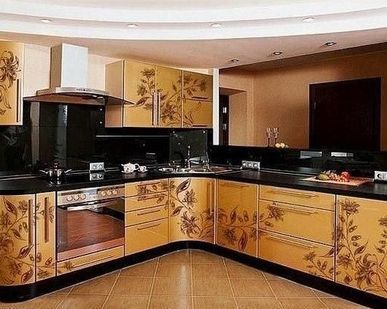 фото Стеклянные панели для кухни