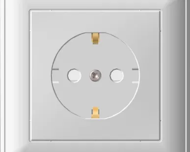 фото Розетка 1-м СП W59 16А защ. шторки с заземл. сл. кость SchE RS16-152-28 (РС16-152-28)