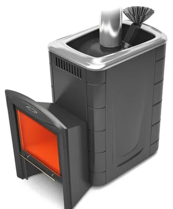 Фото №0 Печь для бани Гейзер 2014 Inox Витра ЗК антрацит