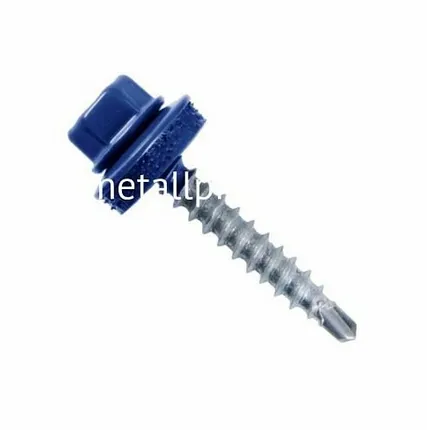 Фото №0 Саморез кровельный ультрамарин 4,8х 29 ral 5002 (упаковка) 250 шт