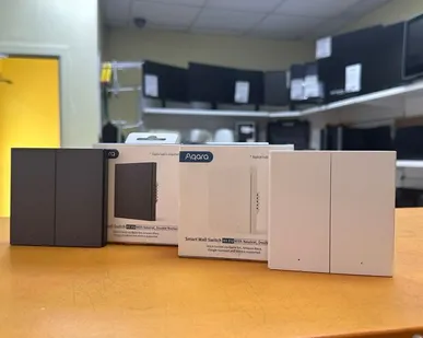 фото Умный выключатель aqara H1 EU, двухклавишный