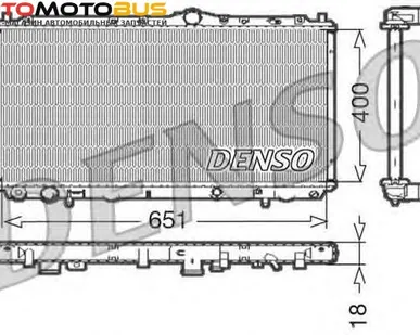 фото Радиатор, охлаждение двигателя DENSO DRM33061 Радиатор охл. ДВС VO S40 / V40 1.6I / 1.8I /2.0I