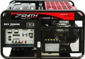 фото Бензогенератор Zenith ZH15000 3DXE с электрическим запуском