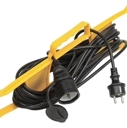 Фото №0 Удлинитель-шнур на рамке 1х50м 2P+PE IP44 УР50 3х1.0 ИЭК WKF14-10-01-50-44