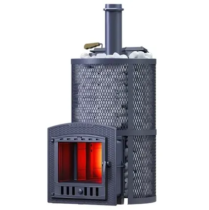 Фото №0 Чугунная печь для бани Авангард ЗК 40 (П2) Ураган в сетке