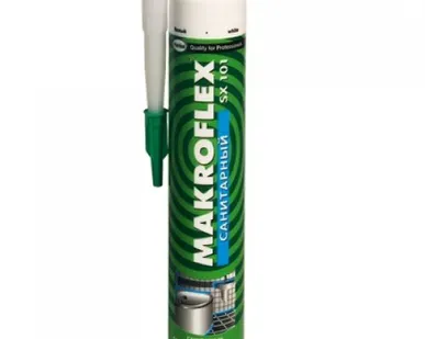 фото Герметик д/пистолета силиконовый MAKROFLEX SX 290мл белый санитарный