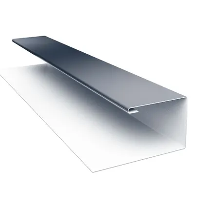 Фото №0 Планка П-образная БХ new 0,5 Atlas с пленкой RAL 7024 мокрый асфальт