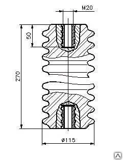 Фото №0 Тяга изолирующая ИТГР-20-1000-115 У3
в