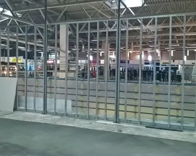 фото Монтаж гипсокартонных конструкций.