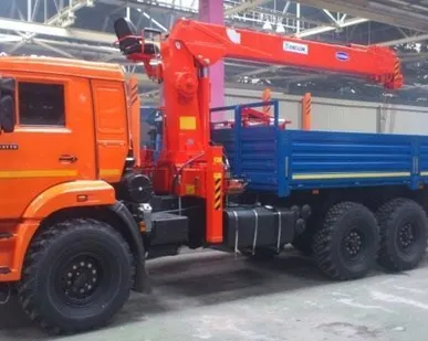 фото Кран-манипулятор КМУ Kanglim KS-1256GII на шасси КАМАЗ-43118-3078-46
