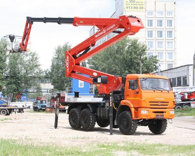 фото Автогидроподъёмник Sogage DAJ-337 КАМАЗ 43118 метан 37 м