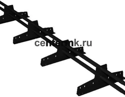 Фото №0 Снегозадержатель трубчатый ЭКОНОМ 3м. RAL Черный